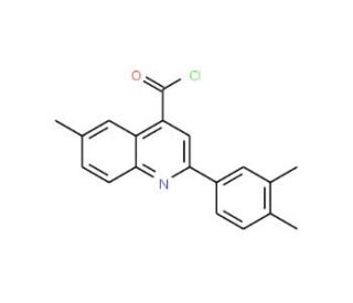 2-(3,4-dimethylphenyl)-6-methylquinoline-4-carbonyl chloride - chemical structure image