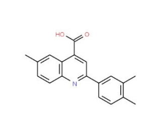 2-(3,4-Dimethylphenyl)-6-methylquinoline-4-carboxylic acid - chemical structure image
