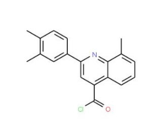 2-(3,4-dimethylphenyl)-8-methylquinoline-4-carbonyl chloride - chemical structure image