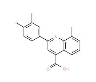 2-(3,4-Dimethylphenyl)-8-methylquinoline-4-carboxylic acid - chemical structure image