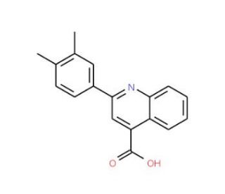 2-(3,4-Dimethylphenyl)quinoline-4-carboxylic acid (CAS 20389-06-4) - chemical structure image
