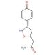 2-[3-(4-Hydroxy-phenyl)-4,5-dihydro-isoxazol-5-yl]-acetamide - chemical structure image