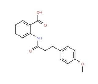 2-{[3-(4-methoxyphenyl)propanoyl]amino}benzoic acid - chemical structure image