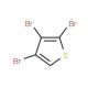 2,3,4-Tribromothiophene (CAS 3141-25-1) - chemical structure image
