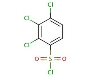 2,3,4-Trichlorobenzenesulfonyl chloride (CAS 34732-09-7) - chemical structure image