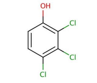 2,3,4-Trichlorophenol (CAS 15950-66-0) - chemical structure image
