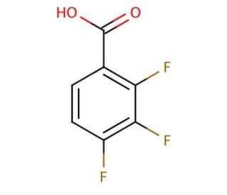 2,3,4-Trifluorobenzoic acid (CAS 61079-72-9) - chemical structure image