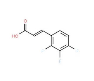 2,3,4-Trifluorocinnamic acid (CAS 207742-85-6) - chemical structure image