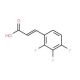 2,3,4-Trifluorocinnamic acid (CAS 207742-85-6) - chemical structure image