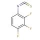 2,3,4-Trifluorophenyl isothiocyanate (CAS 119474-40-7) - chemical structure image