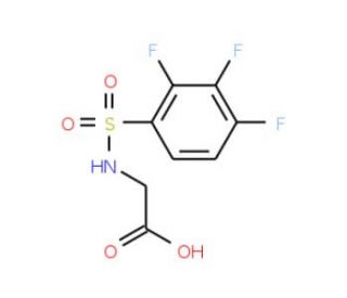 {[(2,3,4-trifluorophenyl)sulfonyl]amino}acetic acid - chemical structure image
