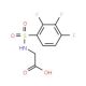 {[(2,3,4-trifluorophenyl)sulfonyl]amino}acetic acid - chemical structure image