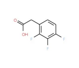 2,3,4-Trifluorophenylacetic acid (CAS 243666-12-8) - chemical structure image
