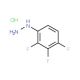 2,3,4-Trifluorophenylhydrazine hydrochloride - chemical structure image