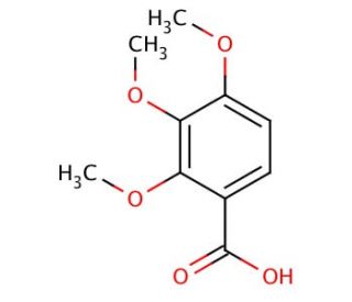 2,3,4-Trimethoxybenzoic acid (CAS 573-11-5) - chemical structure image