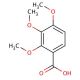2,3,4-Trimethoxybenzoic acid (CAS 573-11-5) - chemical structure image