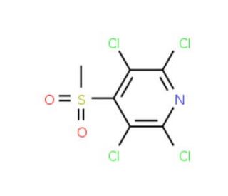 2,3,5,6-Tetrachloro-4-(methylsulfonyl)pyridine (CAS 13108-52-6) - chemical structure image