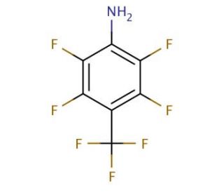 2,3,5,6-Tetrafluoro-4-(trifluoromethyl)aniline (CAS 651-83-2) - chemical structure image