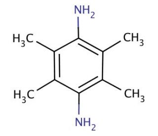 2,3,5,6-Tetramethyl-p-phenylenediamine (CAS 3102-87-2) - chemical structure image