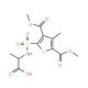 2-({[3,5-bis(methoxycarbonyl)-4-methylthien-2-yl]sulfonyl}amino)propanoic acid - chemical structure image