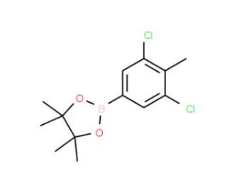 2-(3,5-Dichloro-4-methylphenyl)-4,4,5,5-tetramethyl-1,3,2-dioxaborolane (CAS 942069-73-0) - chemical structure image