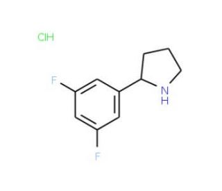 2-(3,5-Difluoro-phenyl)-pyrrolidine hydrochloride - chemical structure image