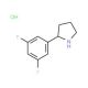 2-(3,5-Difluoro-phenyl)-pyrrolidine hydrochloride - chemical structure image