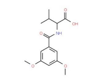 2-(3,5-Dimethoxy-benzoylamino)-3-methyl-butyric acid - chemical structure image