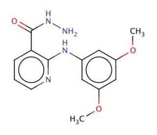 2-(3,5-Dimethoxyphenylamino)-nicotinic hydrazide - chemical structure image