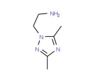 2-(3,5-Dimethyl-[1,2,4]triazol-1-yl)-ethylamine (CAS 878717-42-1) - chemical structure image