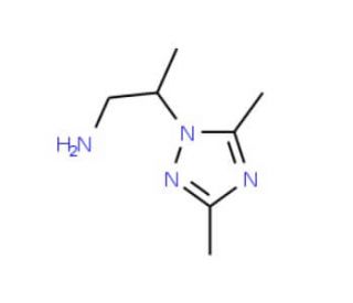 2-(3,5-Dimethyl-[1,2,4]triazol-1-yl)-propylamine - chemical structure image