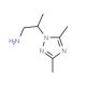 2-(3,5-Dimethyl-[1,2,4]triazol-1-yl)-propylamine - chemical structure image