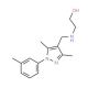 2-({[3,5-Dimethyl-1-(3-methylphenyl)-1H-pyrazol-4-yl]methyl}amino)ethanol - chemical structure image