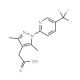2-{3,5-dimethyl-1-[5-(trifluoromethyl)pyridin-2-yl]-1H-pyrazol-4-yl}acetic acid - chemical structure image