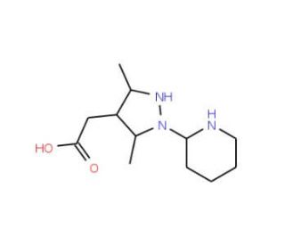 2-[3,5-dimethyl-1-(pyridin-2-yl)-1H-pyrazol-4-yl]acetic acid - chemical structure image