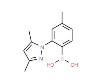 [2-(3,5-dimethyl-1H-pyrazol-1-yl)-4-methylphenyl]boronic acid - chemical structure image