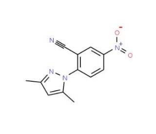 2-(3,5-Dimethyl-1H-pyrazol-1-yl)-5-nitrobenzonitrile - chemical structure image