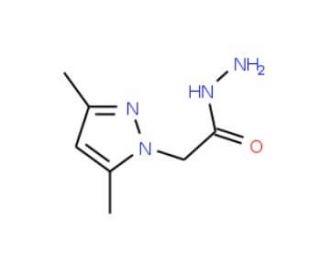 2-(3,5-dimethyl-1H-pyrazol-1-yl)acetohydrazide (CAS 64019-58-5) - chemical structure image