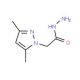 2-(3,5-dimethyl-1H-pyrazol-1-yl)acetohydrazide (CAS 64019-58-5) - chemical structure image