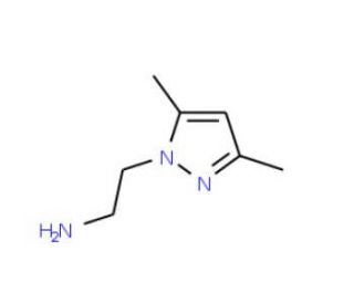 2-(3,5-Dimethyl-1H-pyrazol-1-yl)ethylamine (CAS 62821-88-9) - chemical structure image
