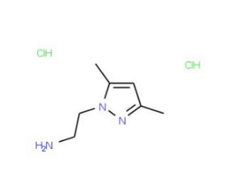 [2-(3,5-Dimethyl-1H-pyrazol-1-yl)ethyl]amine dihydrochloride (CAS 1185304-68-0) - chemical structure image