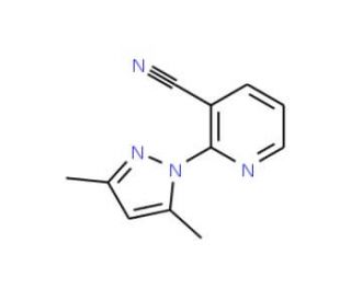 2-(3,5-Dimethyl-1H-pyrazol-1-yl)nicotinonitrile - chemical structure image