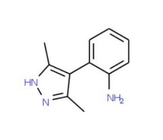 2-(3,5-dimethyl-1H-pyrazol-4-yl)aniline - chemical structure image