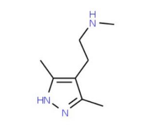 [2-(3,5-Dimethyl-1H-pyrazol-4-yl)-ethyl]-methyl-amine - chemical structure image