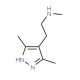 [2-(3,5-Dimethyl-1H-pyrazol-4-yl)-ethyl]-methyl-amine - chemical structure image