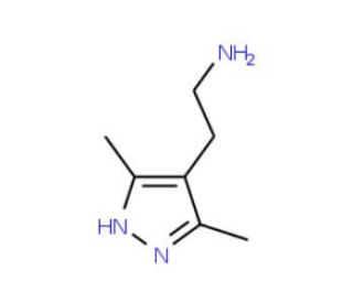 2-(3,5-Dimethyl-1H-pyrazol-4-yl)-ethylamine (CAS 423176-38-9) - chemical structure image