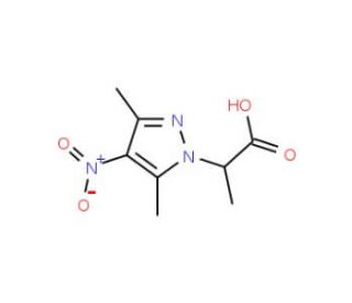 2-(3,5-Dimethyl-4-nitro-pyrazol-1-yl)-propionic acid - chemical structure image