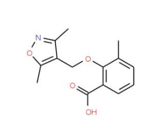 2-(3,5-Dimethyl-isoxazol-4-ylmethoxy)-3-methyl-benzoic acid - chemical structure image