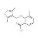 2-(3,5-Dimethyl-isoxazol-4-ylmethoxy)-3-methyl-benzoic acid - chemical structure image