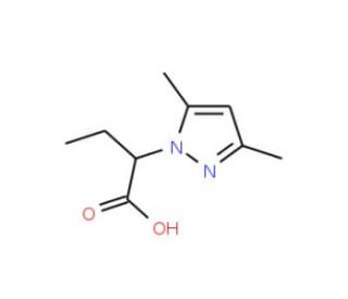 2-(3,5-Dimethyl-pyrazol-1-yl)-butyric acid - chemical structure image